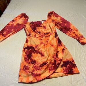 Feminine Princess Neckline lightweight Mini Dress